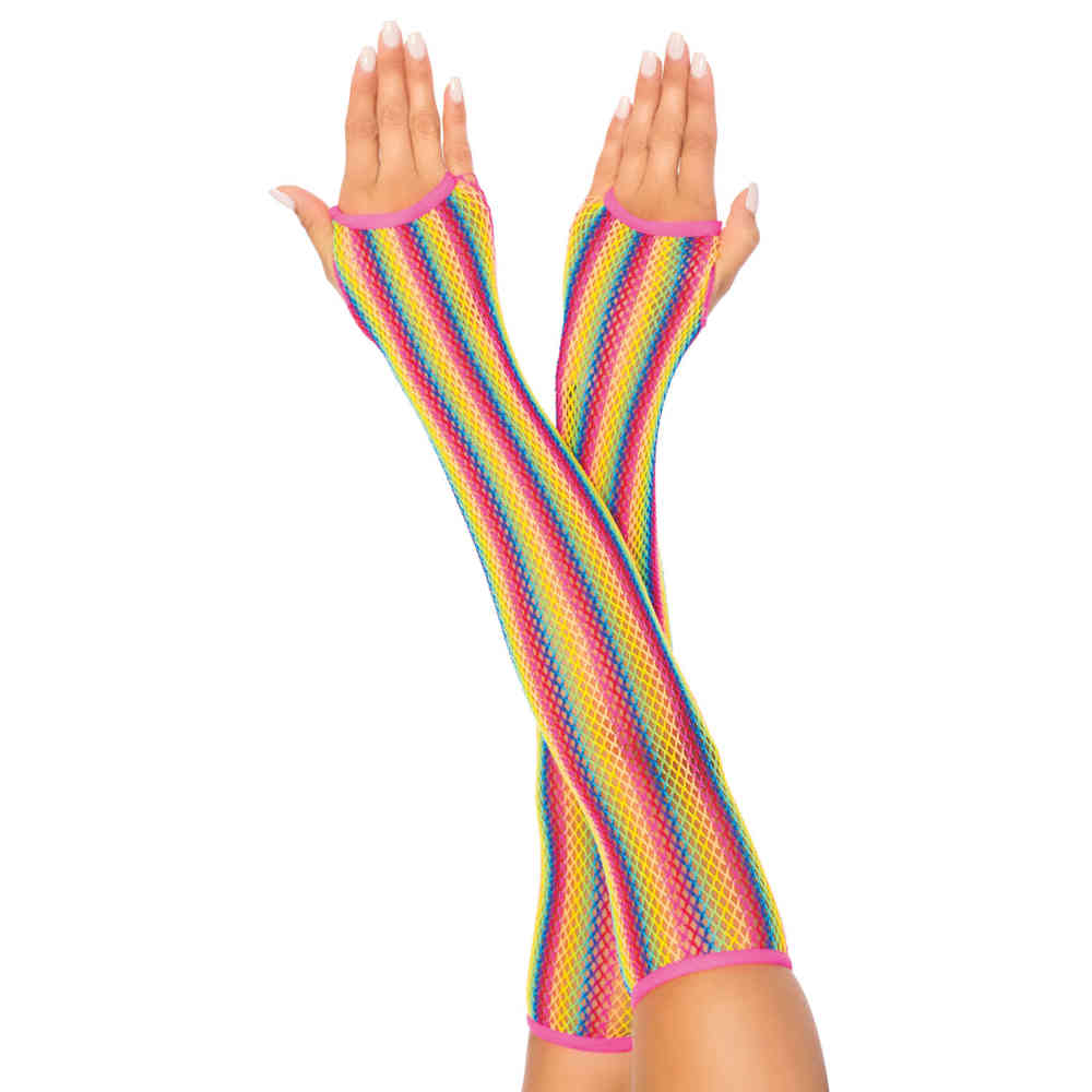 Leg Avenue - Rainbow Net Arm warmer - Rainbow